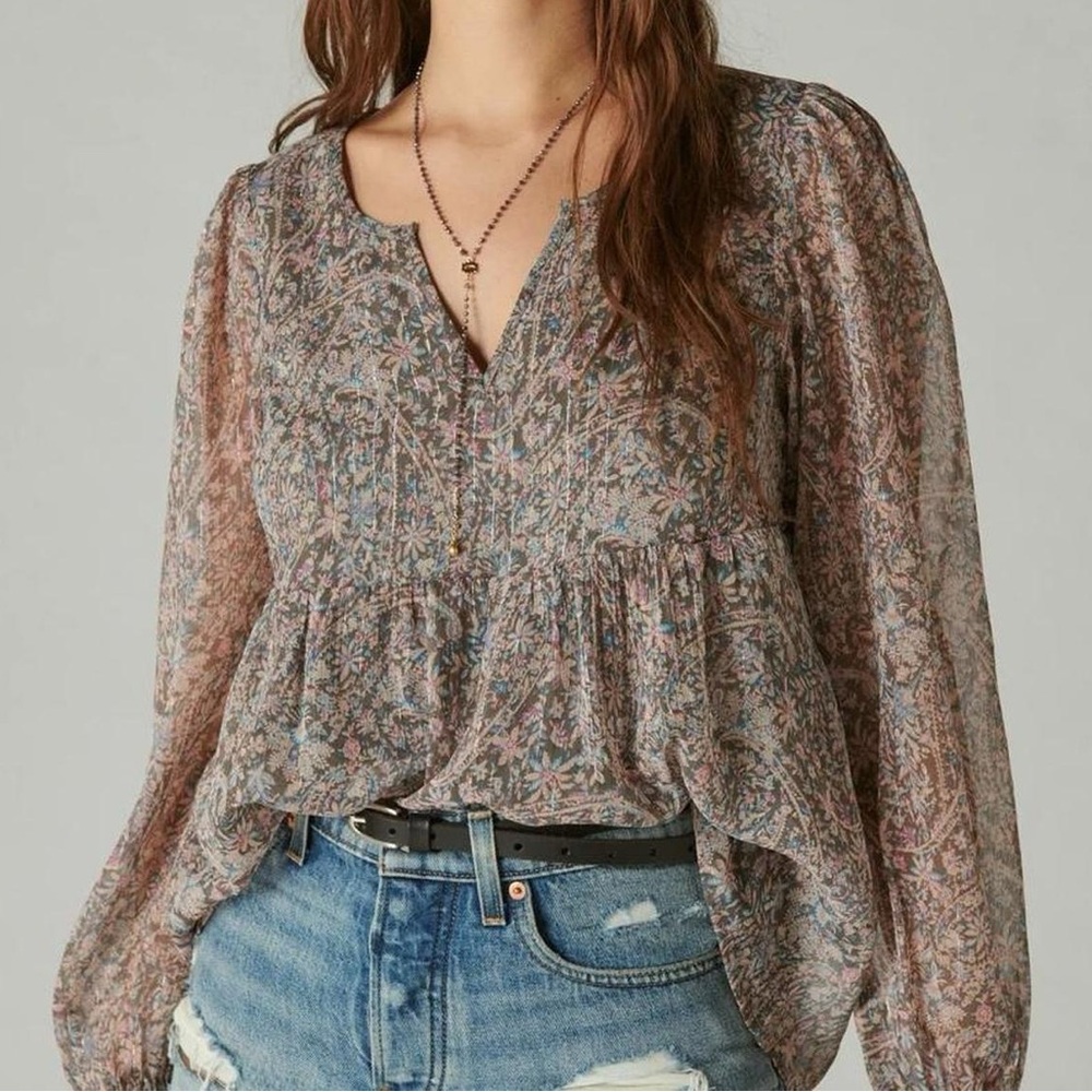 Lucky Brand Peasant Top